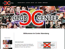 Tablet Screenshot of discothek-club-center.de